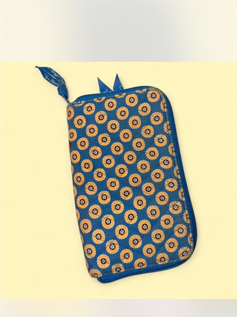 🌼 Vintage y2k Vera Bradley Riviera Blue wristlet wallet